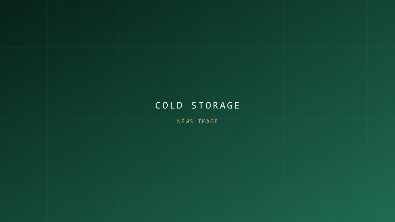 Newly commissioned frozen storage room