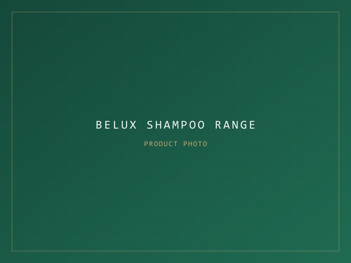 Belux Shampoo Range packaging